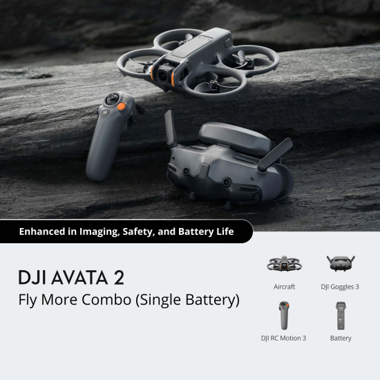 DJI - Avata 2 Fly More Combo (סוללה 1)