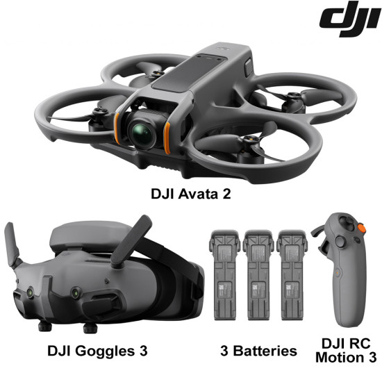 DJI - Avata 2 Fly More Combo (3 סוללות)