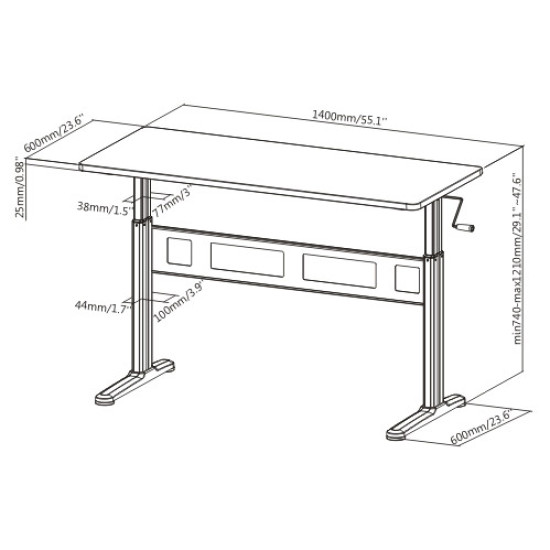 Lumi - Sit-Stand Desk - N04-22D 