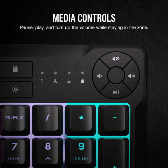 Corsair - K55 Core RGB - מקלדת גיימינג
