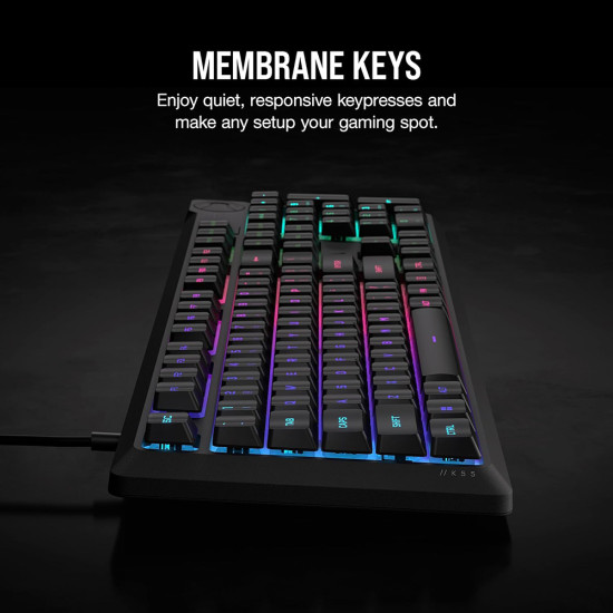 Corsair - K55 Core RGB - מקלדת גיימינג