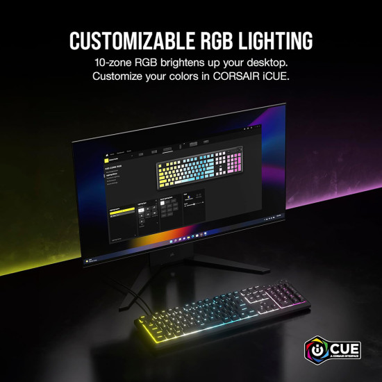 Corsair - K55 Core RGB - מקלדת גיימינג