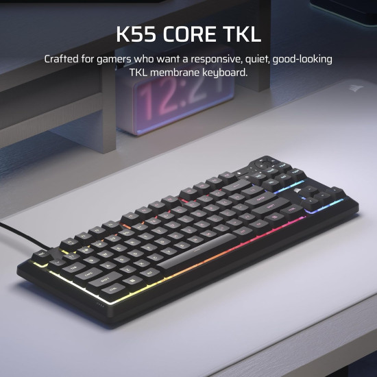 Corsair - K55 Core TKL RGB - מקלדת גיימינג