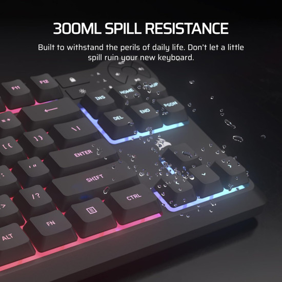 Corsair - K55 Core TKL RGB - מקלדת גיימינג
