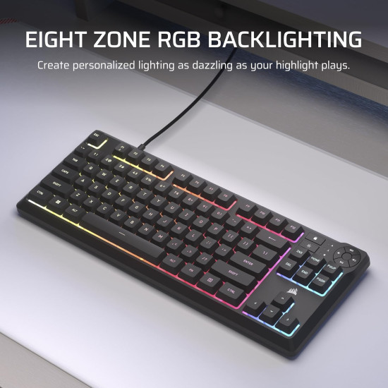 Corsair - K55 Core TKL RGB - מקלדת גיימינג