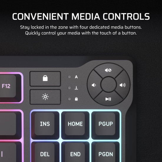 Corsair - K55 Core TKL RGB - מקלדת גיימינג