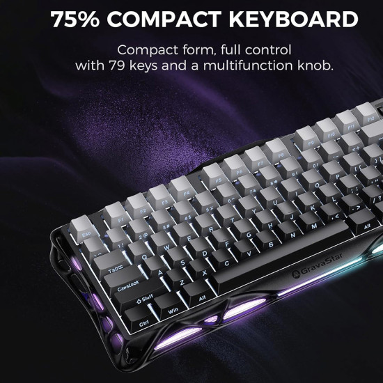 GravaStar - Mercury K1 RGB - מקלדת גיימינג