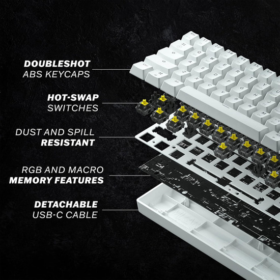 HK Gaming - GK61 - RGB - מכנית מקלדת גיימינג