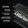 HK Gaming - GK61 - RGB Black - מכנית מקלדת גיימינג