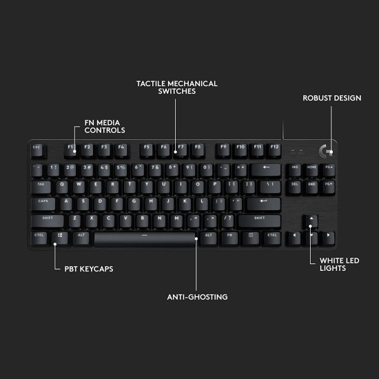 Logitech G413 TKL SE מקלדת מכנית גיימינג