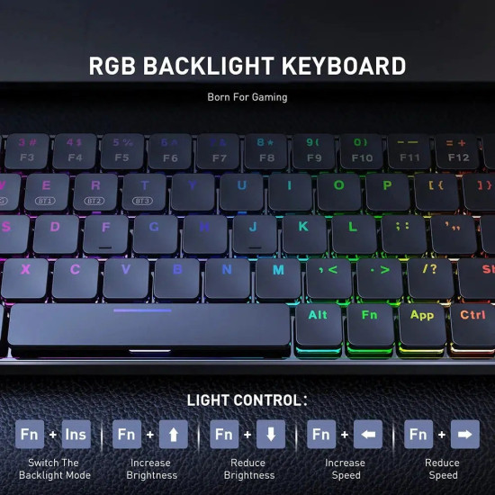 Onikuma - G29 Mechanical RGB - Black - מקלדת גיימינג מכנית
