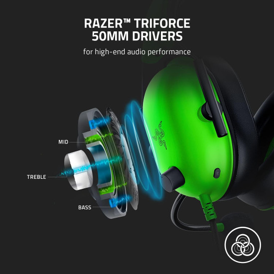 Razer - Blackshark V2 X - Green