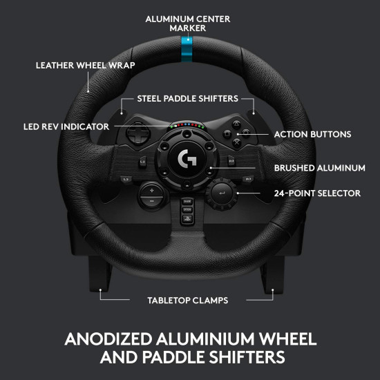 Logitech - G923 - TRUEFORCE - Gaming wheel 