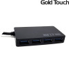 Gold Touch - HUB – 4 Ports - USB3.0 מפצל כולל מטען