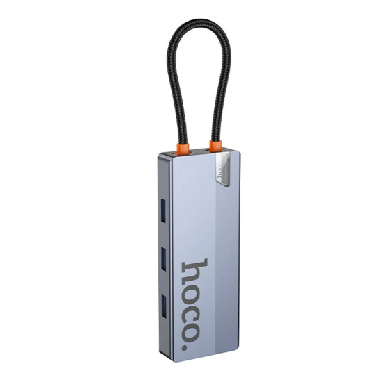 Hoco - HB50 - Type-C Hub - (USB3.0x3,HDTVx1,PDx1)