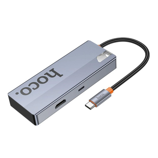 Hoco - HB50 - Type-C Hub - (USB3.0x3,HDTVx1,PDx1)