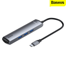 Baseus - Type-C Hub - (USB3.0x3, HDMI, RJ45)
