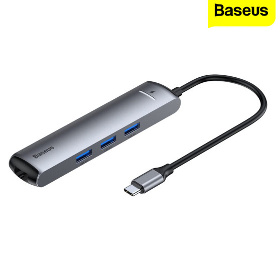Baseus - Type-C Hub - (USB3.0x3, HDMI, RJ45)
