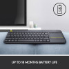 Logitech - K400 Plus - Keyboard with a Touchpad