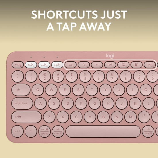 Logitech - Pebble Keys 2 - K380S - Rose