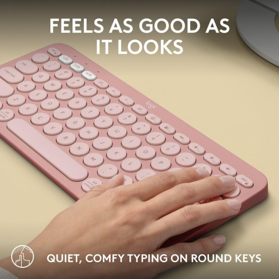 Logitech - Pebble Keys 2 - K380S - Rose