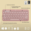 Logitech - Pebble Keys 2 - K380S - Rose