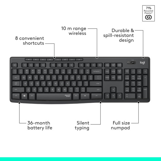 Logitech MK295 מקלדת ועכבר