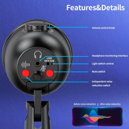 מיקרופון קונדנסר USB