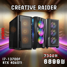 מחשב גיימינג - Creative Raider - i7 - RTX4060Ti - Windows 11