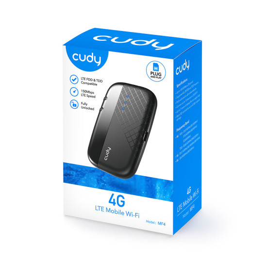 Cudy - MF4 - 4G LTE - Mobile Wi-Fi