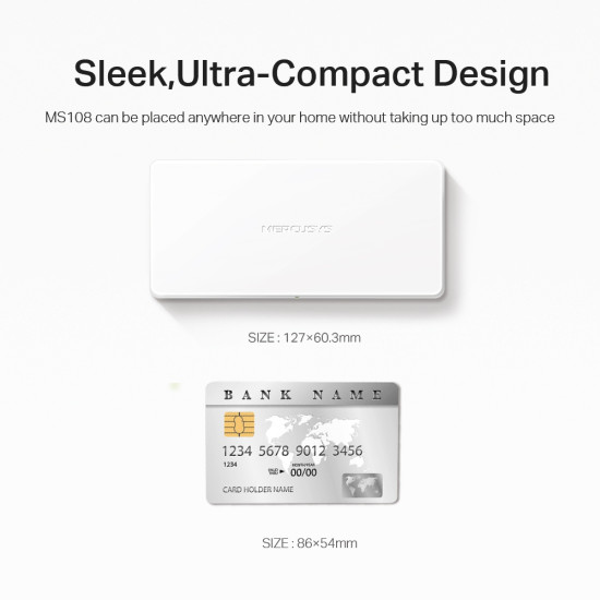 Mercusys - MS108 - Switch 8-Port 10/100Mbps