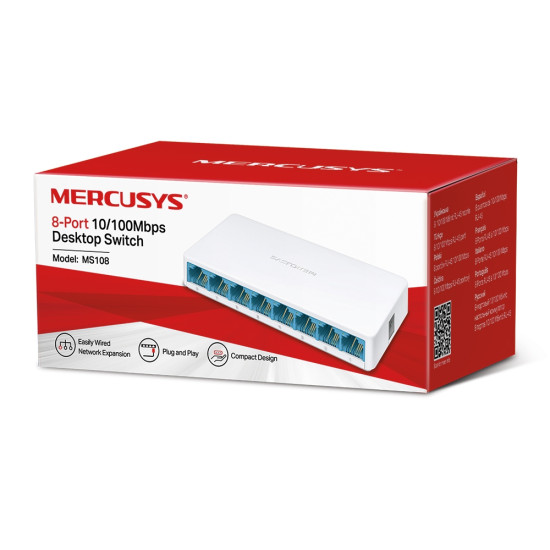 Mercusys - MS108 - Switch 8-Port 10/100Mbps
