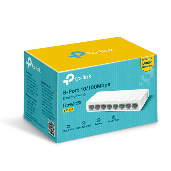 TP-Link - LS1008 - Switch 8-Port 10/100Mbps