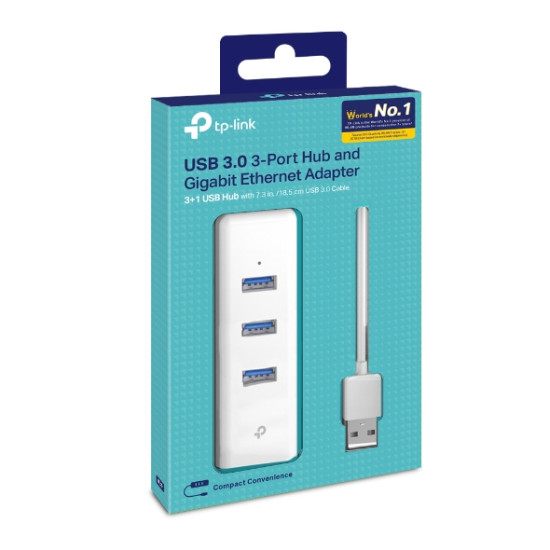 TP-LINK - UE330 - LAN-USB Gigabit + HUB 3.0
